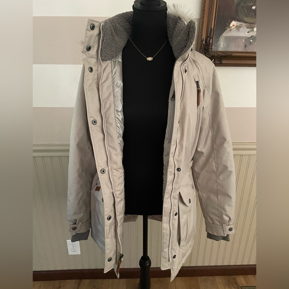 NWOT Columbia Coat Barlow Pass 550 Tur-boDown Omni Heat - Hooded Puffer Sz M - Picture 9 of 16